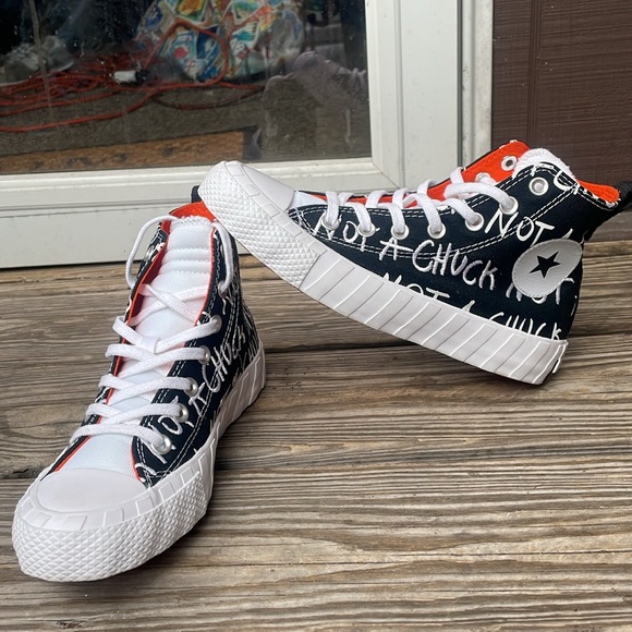 Converse Not A Chuck Sneakers Canvas High TOP (RETAIL 70) - Picture 2 of 13